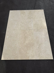Ivory Cross-Cut 18x36 Honed Travertine Tile