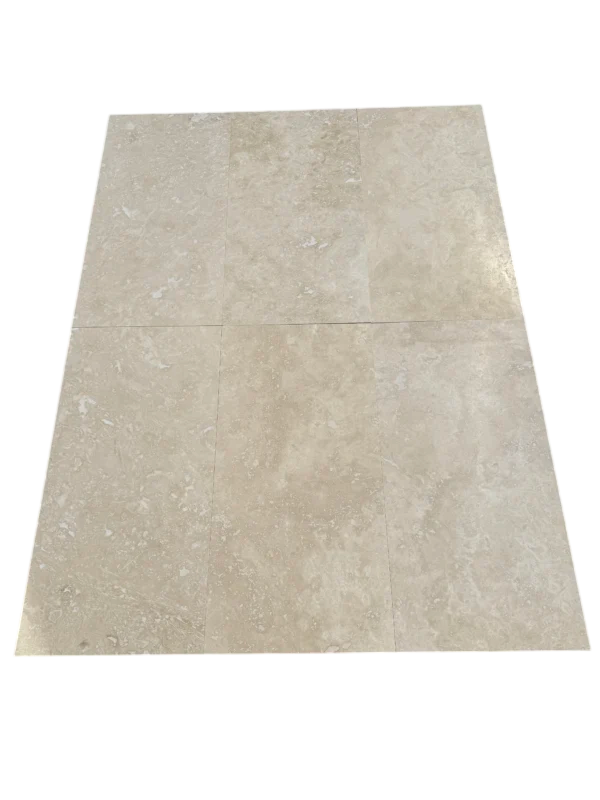 Ivory Cross-Cut 18x36 Honed Travertine Tile