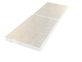 Cardinal Beige Limestone Coping 16x24 Tumbled Bullnose  5 cm