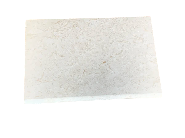 Cardinal Beige Limestone Coping 16x24 Tumbled Bullnose  5 cm