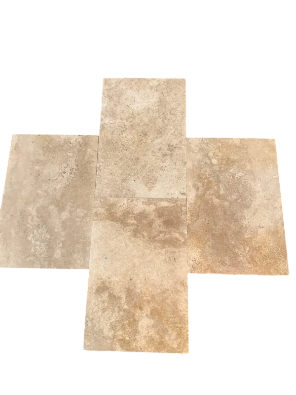 Walnut Tumbled 16x24 1-1/4" Travertine Paver
