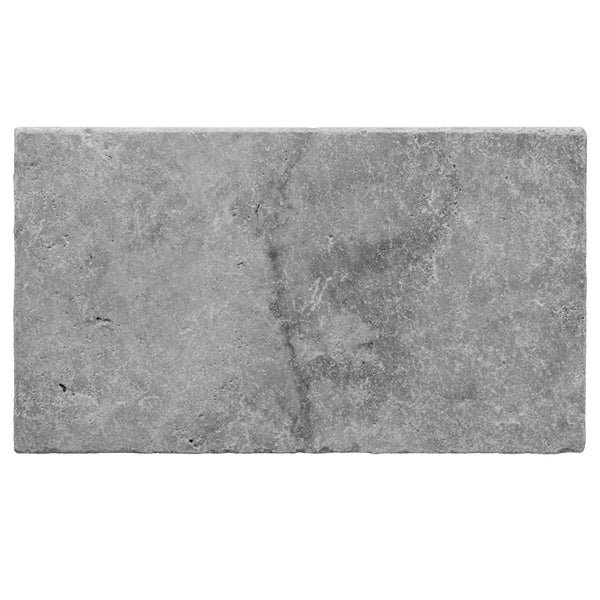 Silver Travertine Tumbled 12 x 24 x 1.25 Paver