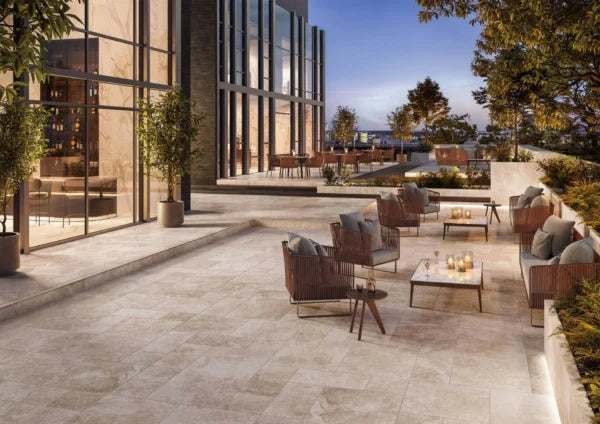 Cream 24x24 Natural Porcelain Paver