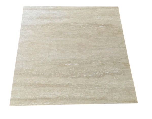 Ivory Vein Cut 18x36 Honed Travertine Tile