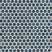 360 Lagoon 3/4 Penny Rnds 12x12 Gloss Glass Mosaic