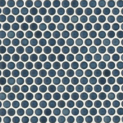 360 Lagoon 3/4 Penny Rnds 12x12 Gloss Glass Mosaic