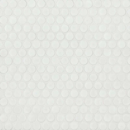 360 Matte White 12x12 Penny Rnds Porcelain Mosaic