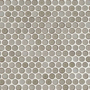 360 Pumice 12x12 3/4 Penny Rnds Matte Glass Mosaic