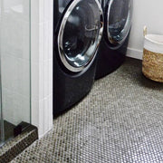 360 Shale 12x12 3/4 Penny Rounds Matte Glass Mosaic