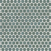360 Silver Sage 12x12 3/4 Penny Rnds Matte Glass Mosaic