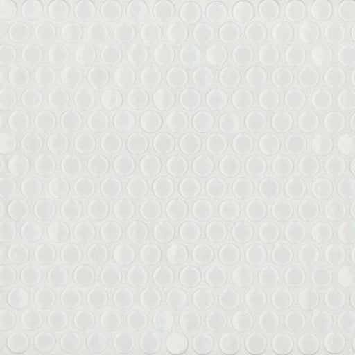 360 White 12x12 Gloss 3/4 Penny Rounds Porcelain Mosaic