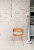 3D Tangram Rampa Blanco 8x8 Dimensional Ceramic Wall Tile