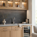 4x16x3/8 Honed Basalt Tile — Wet Bar backsplash