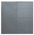 Close-up of Absolute Black Granite Flamed 18 x 18 x 1/2 Tile, in Black tones.