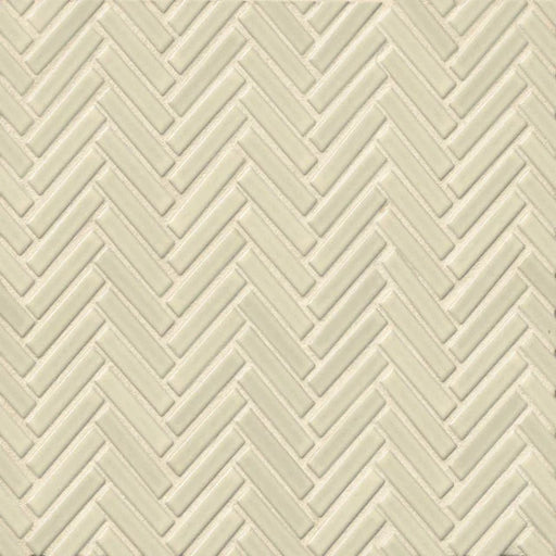 90 Off White 12.25x11 Herringbone Porcelain Mosaic