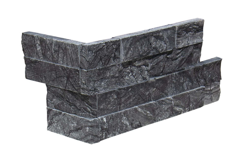 Black Hills Stone Split Face 6 x 12 x 6 (2 Pc) Dog Ear Corner Stone Veneer