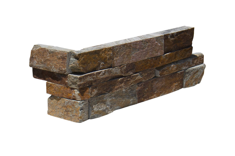 Grand Canyon Peak Stone Split Face 6 x 18 x 6 (2 Pc) Dog Ear Corner Stone Veneer