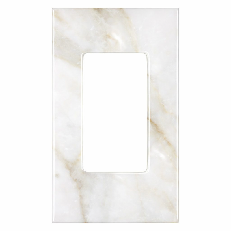 Calacatta Gold Switch Plate Covers 2-3/4x4 1/2 Polished Plate Cover 1-ROCKER