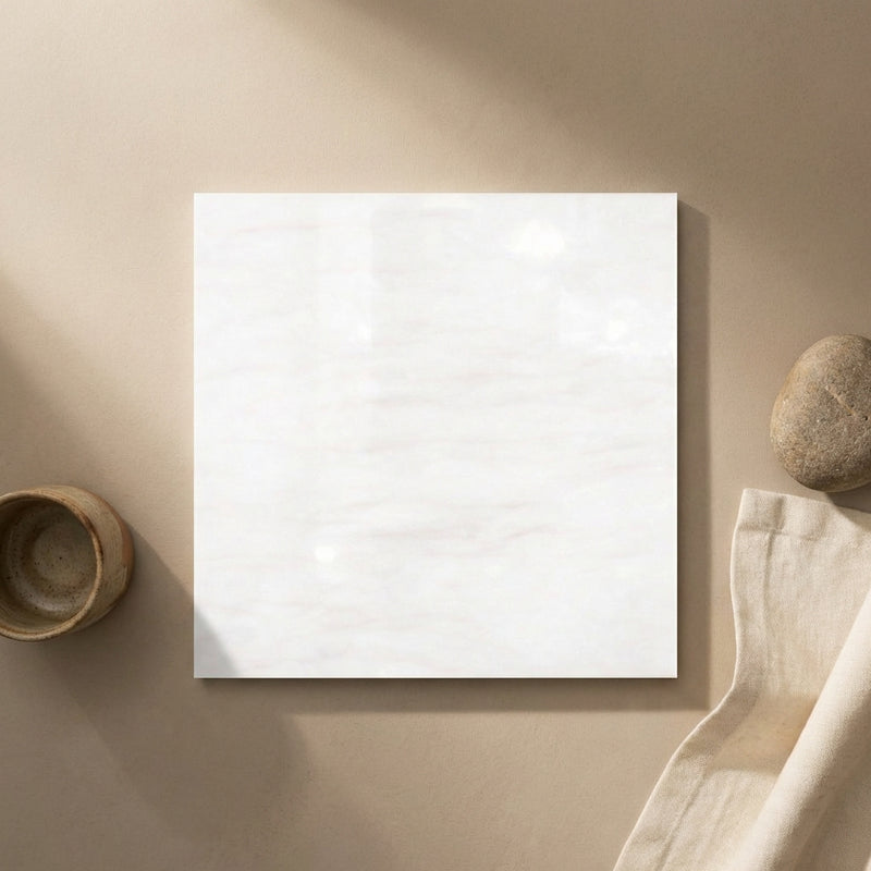 Bianco Dolomiti (White Dolomite) 24x24 Polished Tile