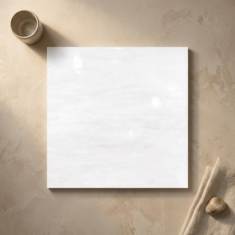 Bianco Dolomiti (White Dolomite) 12x12 Polished Tile