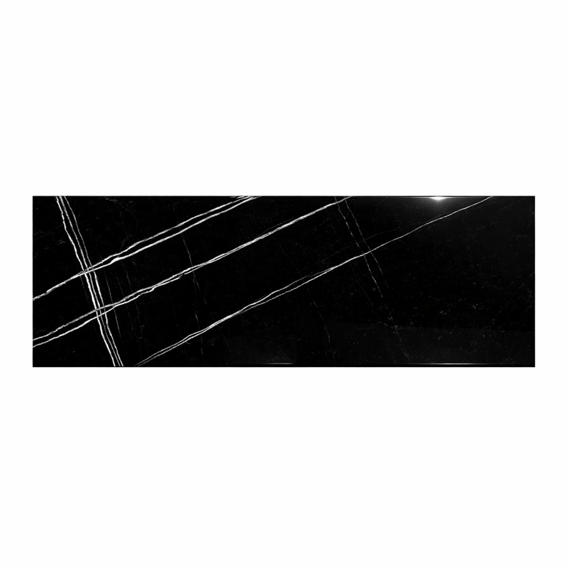 Nero Marquina (Black) Marble 4x12 Polished Tile