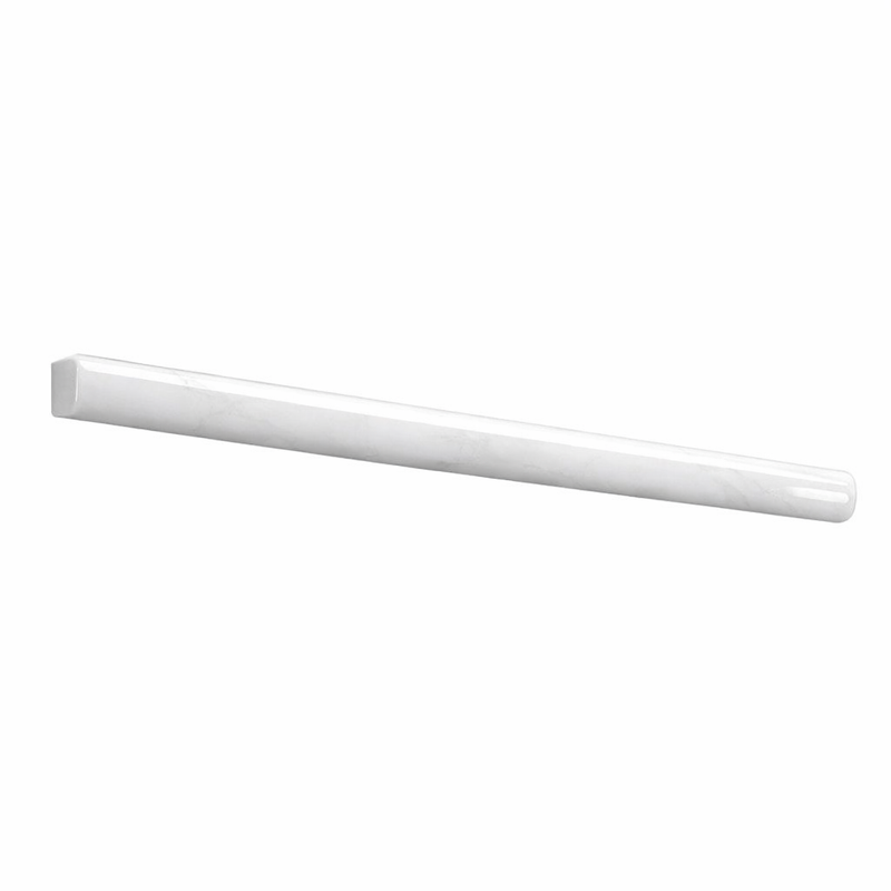 Thassos White (Greek) Marble 1/2x12 Polished Tile Pencil Liner