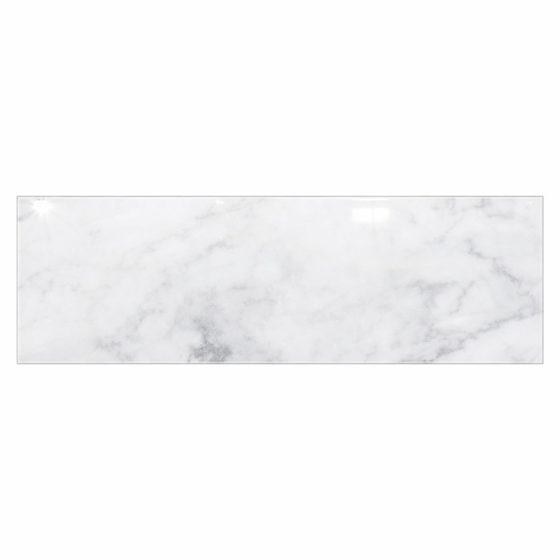Carrara White (Italian) Marble 4x12 Polished Tile