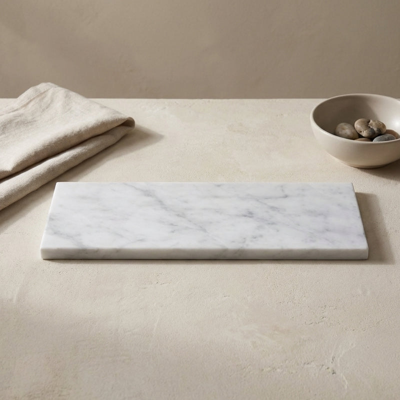 Carrara White (Italian) Marble 4x12 Polished Tile