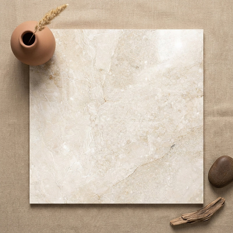 Diano Royal (Queen Beige) Marble 12x12 Polished Tile