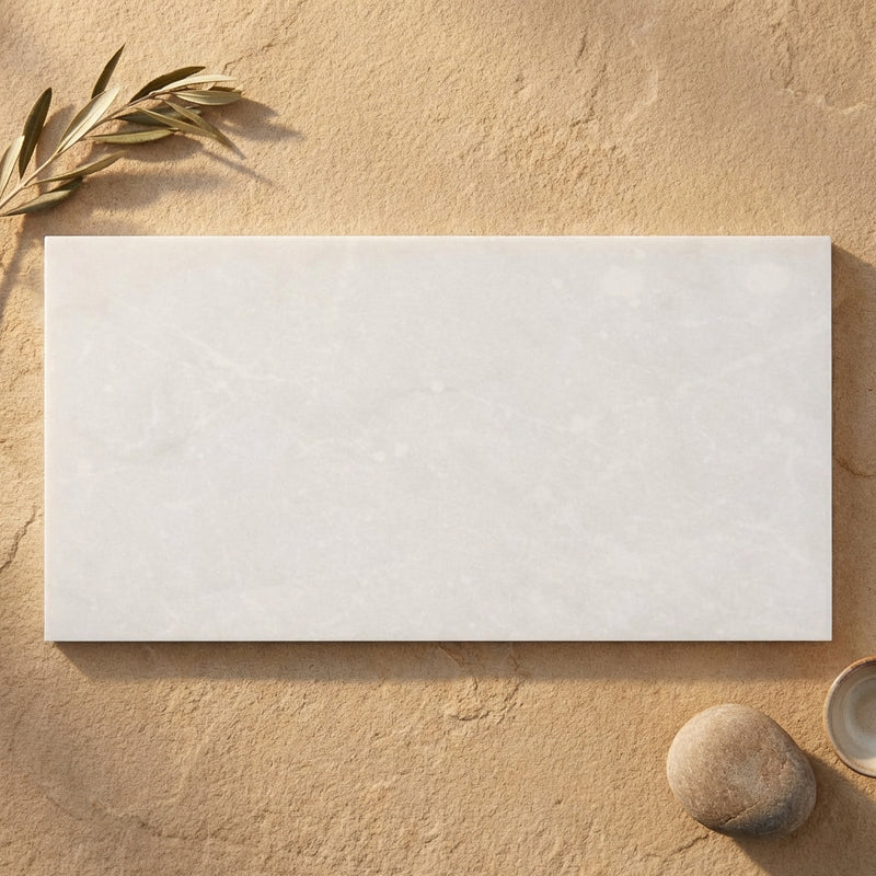 Thassos White (Greek) Marble 12x24 Polished Tile