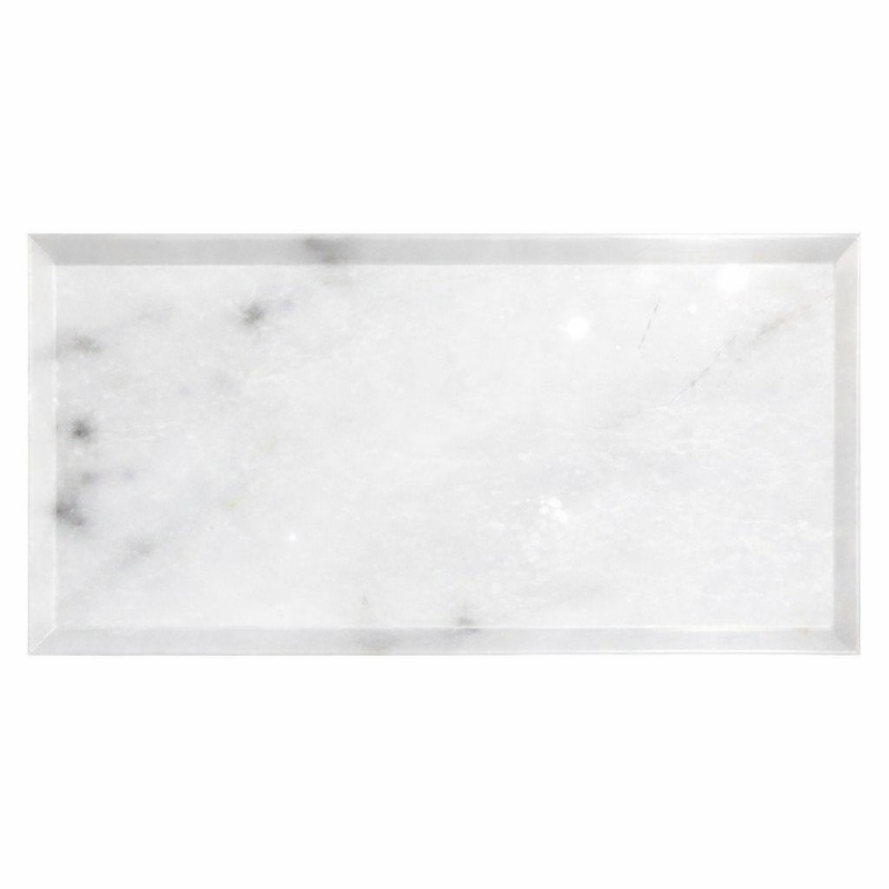 Oriental White (Asian Statuary) Marble 3x6 Polished Tile