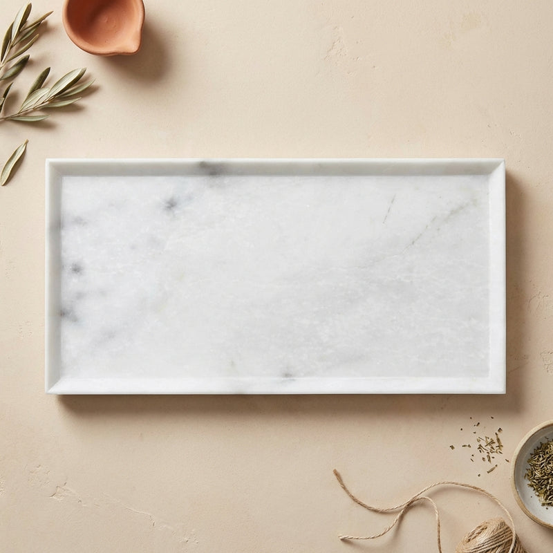 Oriental White (Asian Statuary) Marble 3x6 Polished Tile