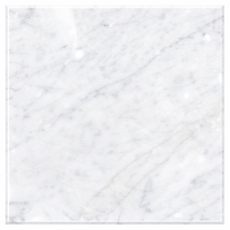 Carrara White (Italian) Marble 24x24 Polished Tile