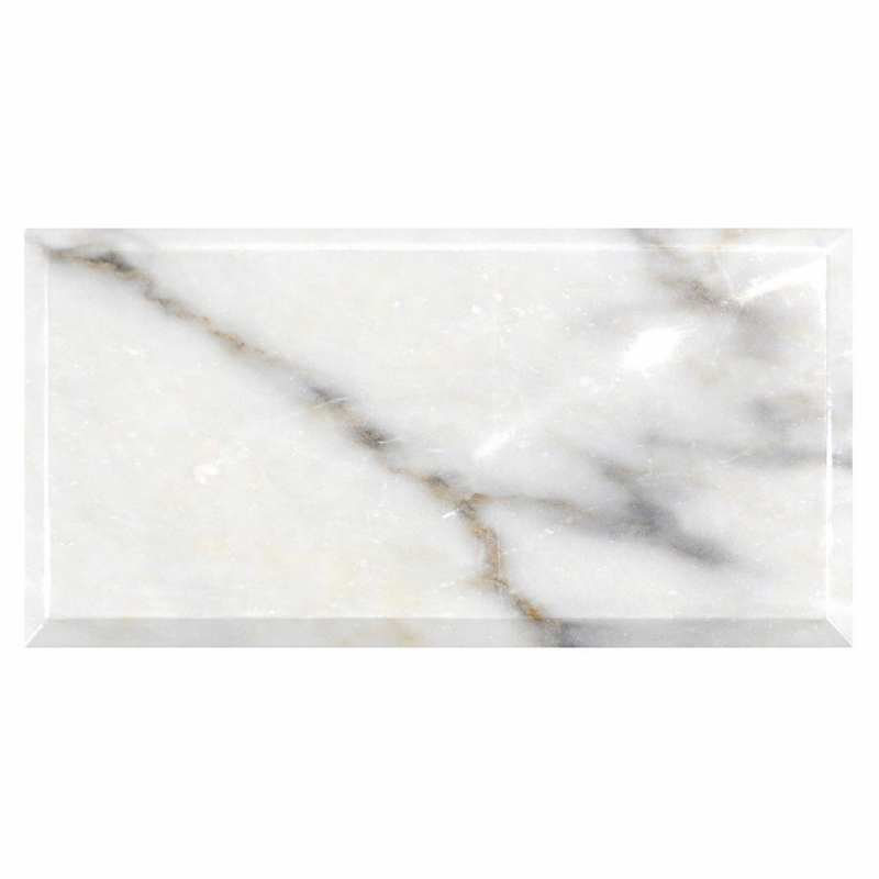 Calacatta Gold (Italian) Marble 3x6 Polished Tile