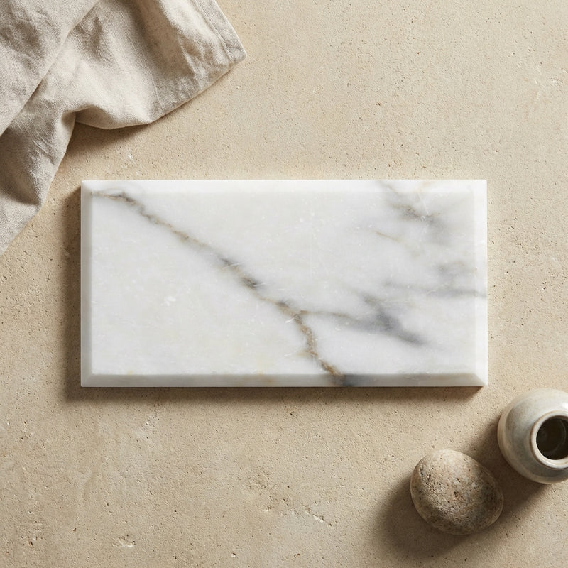 Calacatta Gold (Italian) Marble 3x6 Polished Tile