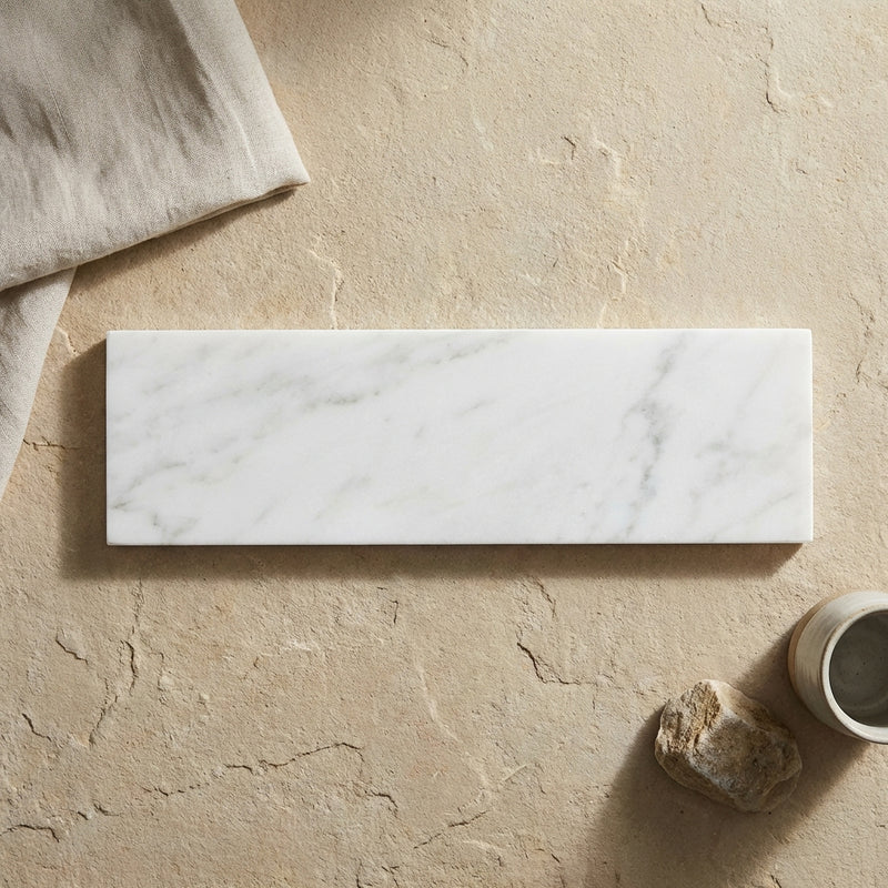 Calacatta Gold (Italian) Marble 1/2x12 Polished Tile Pencil Liner