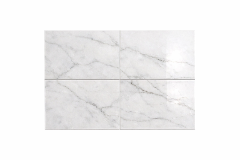 Oriental White (Asian Statuary) Marble 1/2x12 Polished Tile Pencil Liner