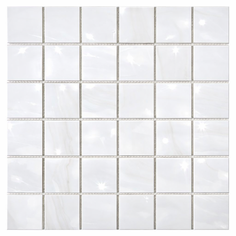 Bianco Dolomiti (White Dolomite) 2x2 Polished Mosaic