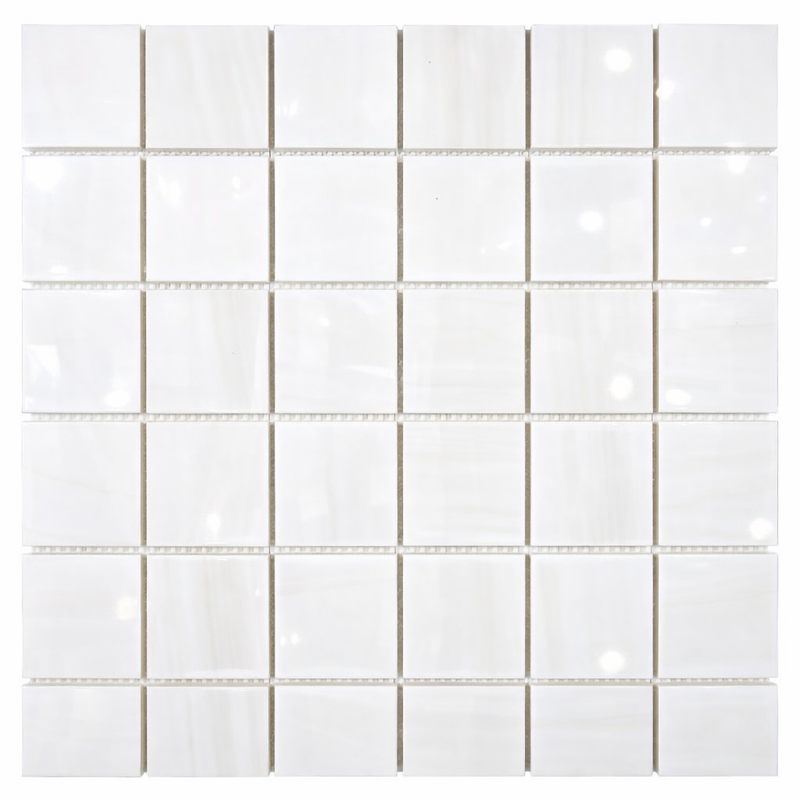 Bianco Dolomiti (White Dolomite) 2x2 Polished Hexagon Mosaic