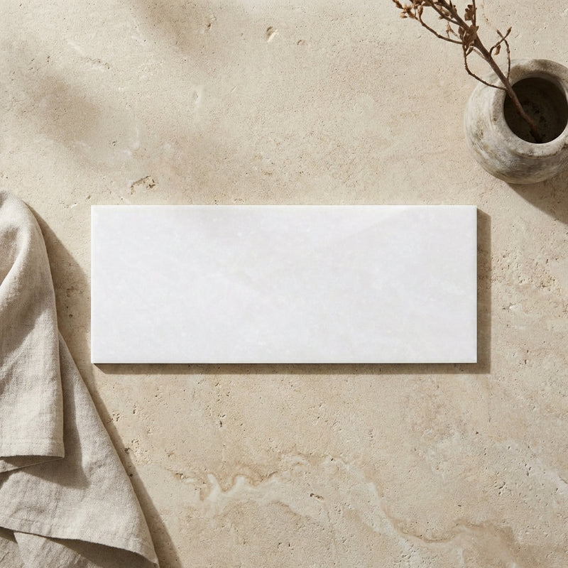 Thassos White (Greek) Marble 4x12 Polished Tile