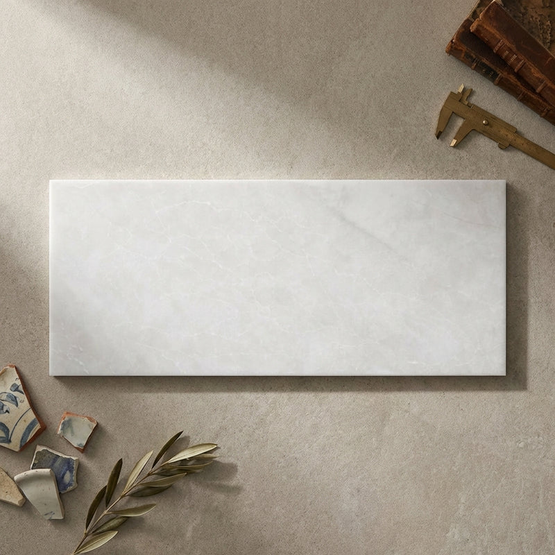 Thassos White (Greek) Marble 4x12 Polished Tile