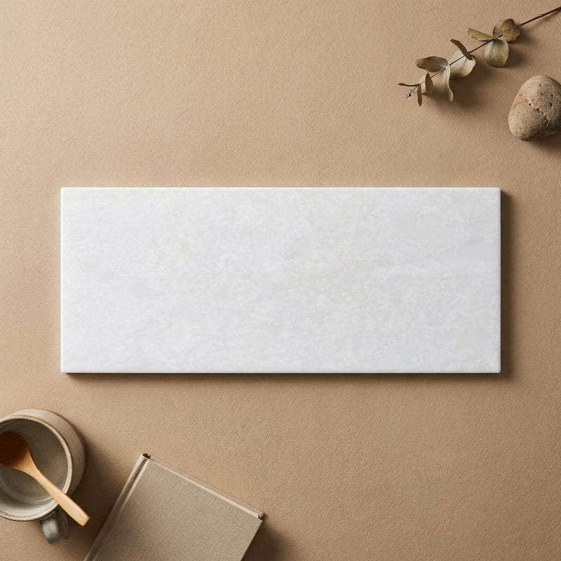 Thassos White (Greek) Marble 4x12 Polished Tile