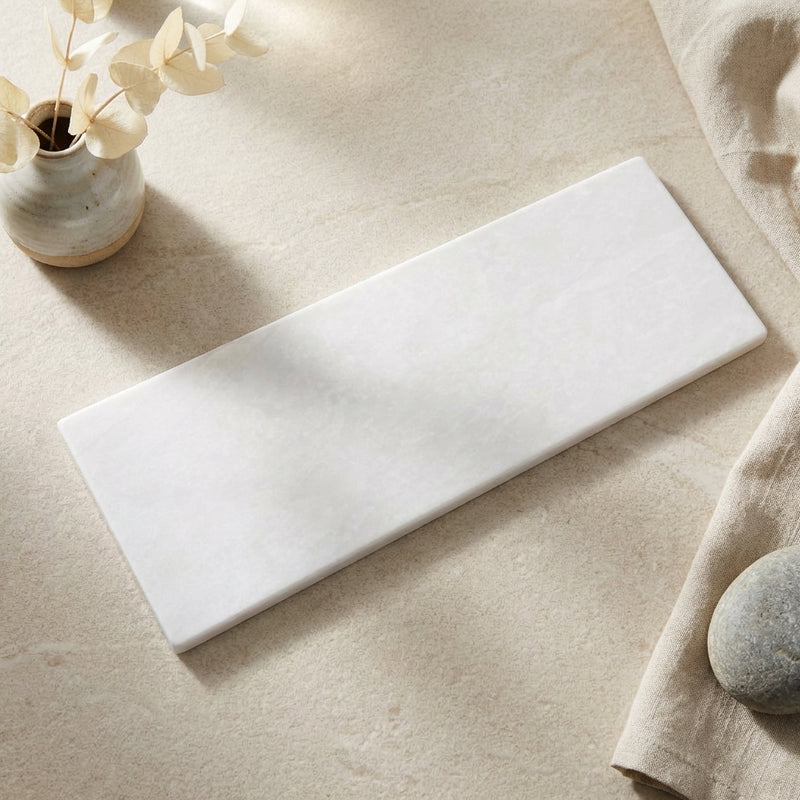 Thassos White (Greek) Marble 4x12 Polished Tile
