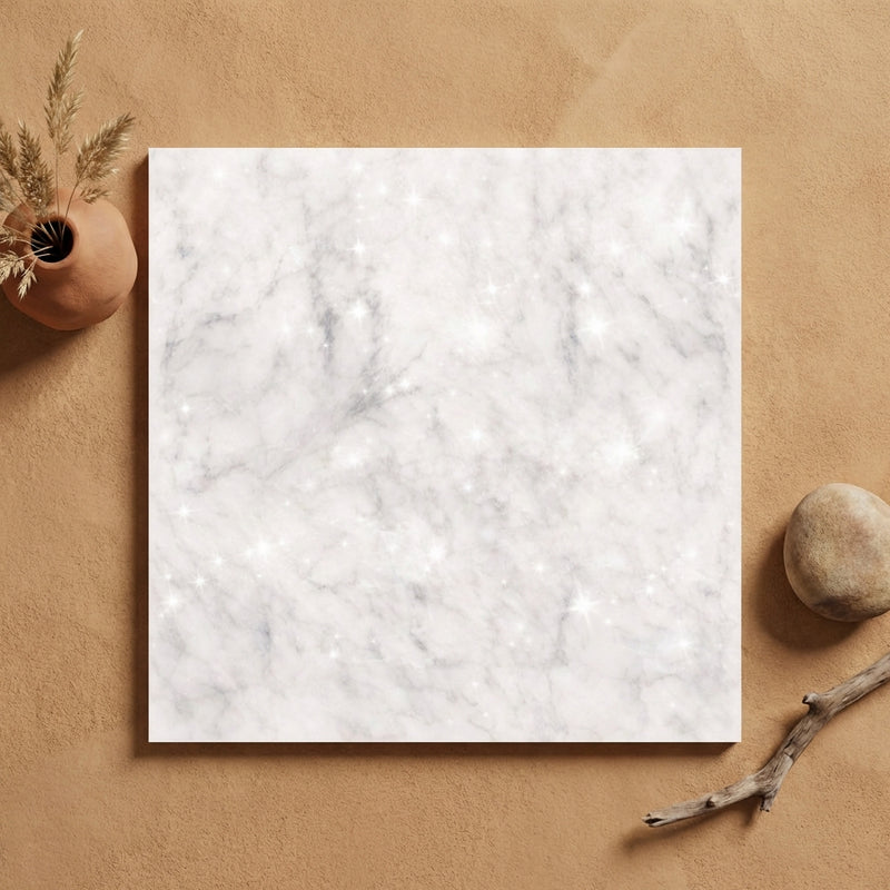 Oriental White (Asian Statuary) Marble 24x24 Polished Tile