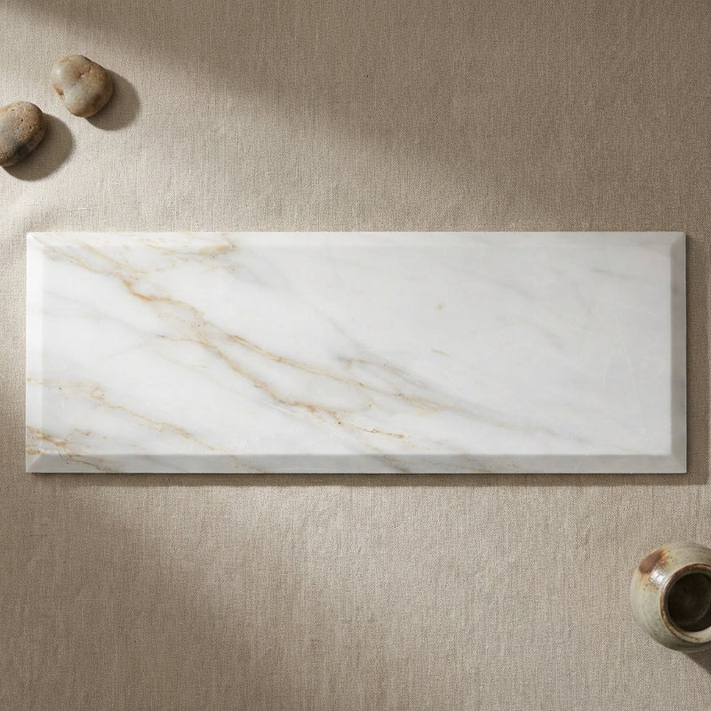 Calacatta Gold (Italian) Marble 4x12 Polished Tile