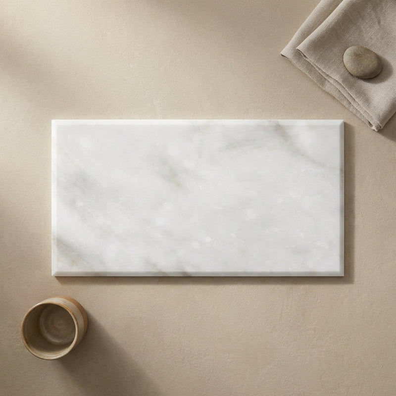Calacatta Oliva Marble 3x6 Polished Tile