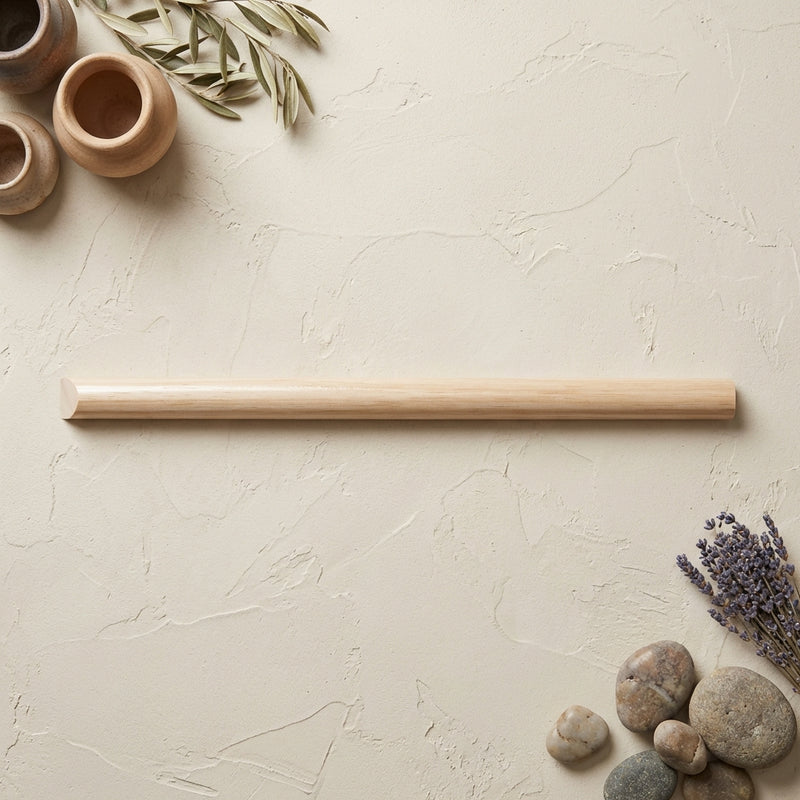 Crema Marfil (Spanish) Marble 1/2x12 Cream Polished Tile Pencil Liner