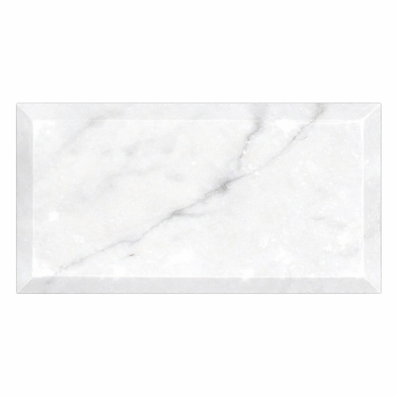 Carrara White (Italian) Marble 3x6 Polished Tile