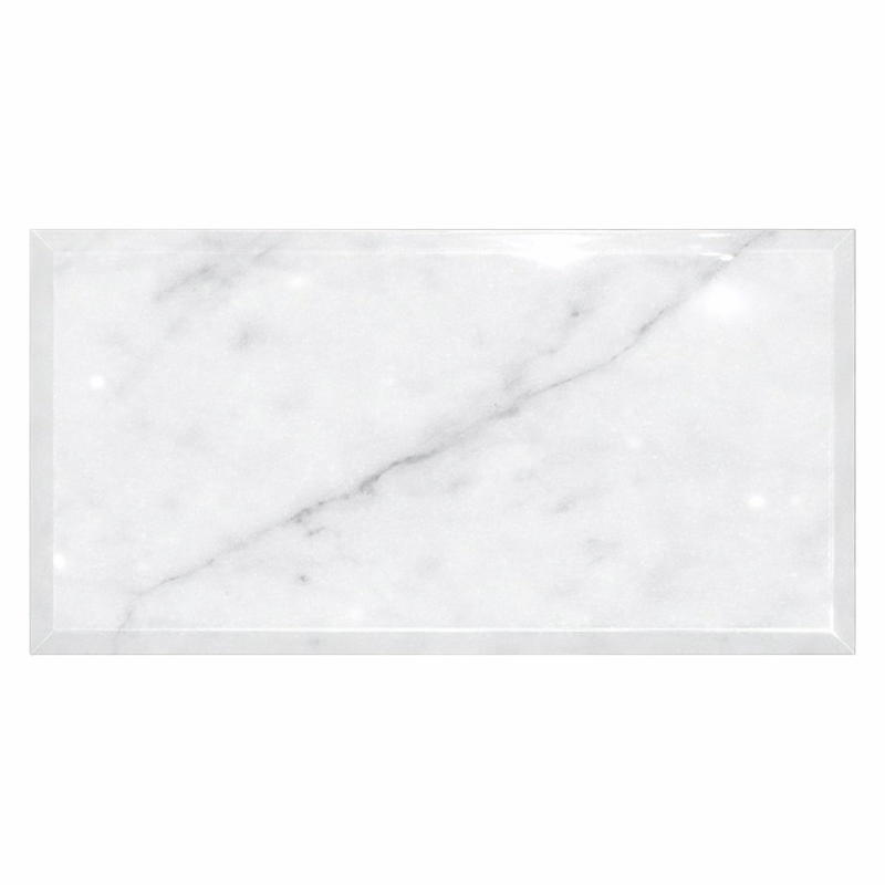 Carrara White (Italian) Marble 3x6 Polished Tile