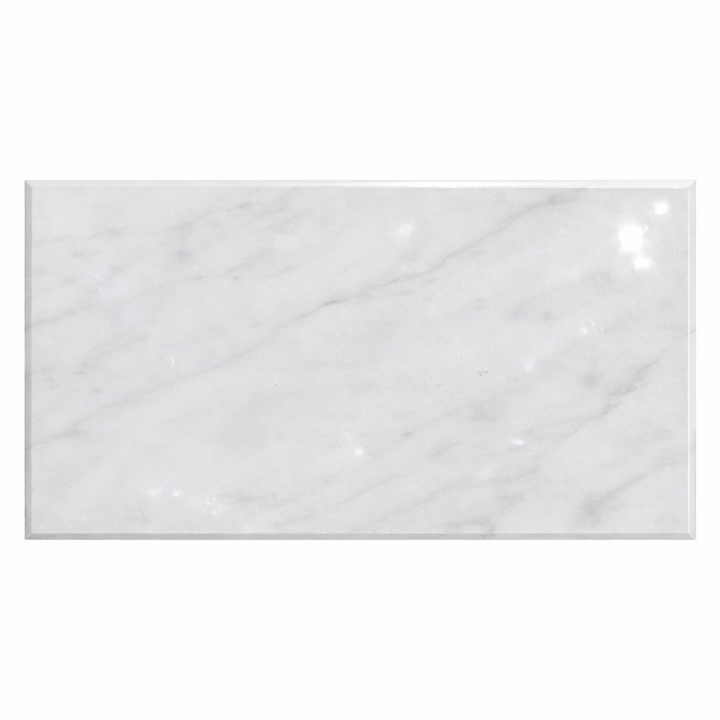 Oriental White (Asian Statuary) Marble 18x36 Polished Tile